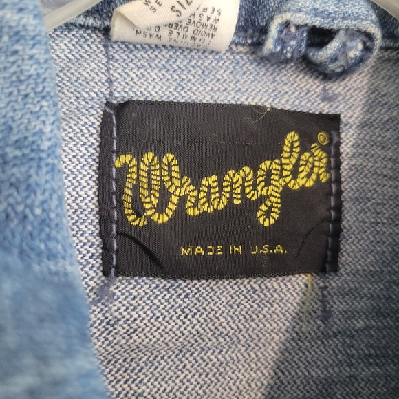 Wrangler Early 70s Vintage Denim Trucker Jacket Size 40 Incredible Condition - Picture 5 of 16